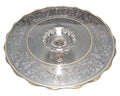 Glastonbury Lotus Gold Brocade Cake Stand New Martinsville Princess Blank
