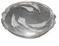 Mikasa Flair Crystal Frosted Calla Lily Cake Plate Platter