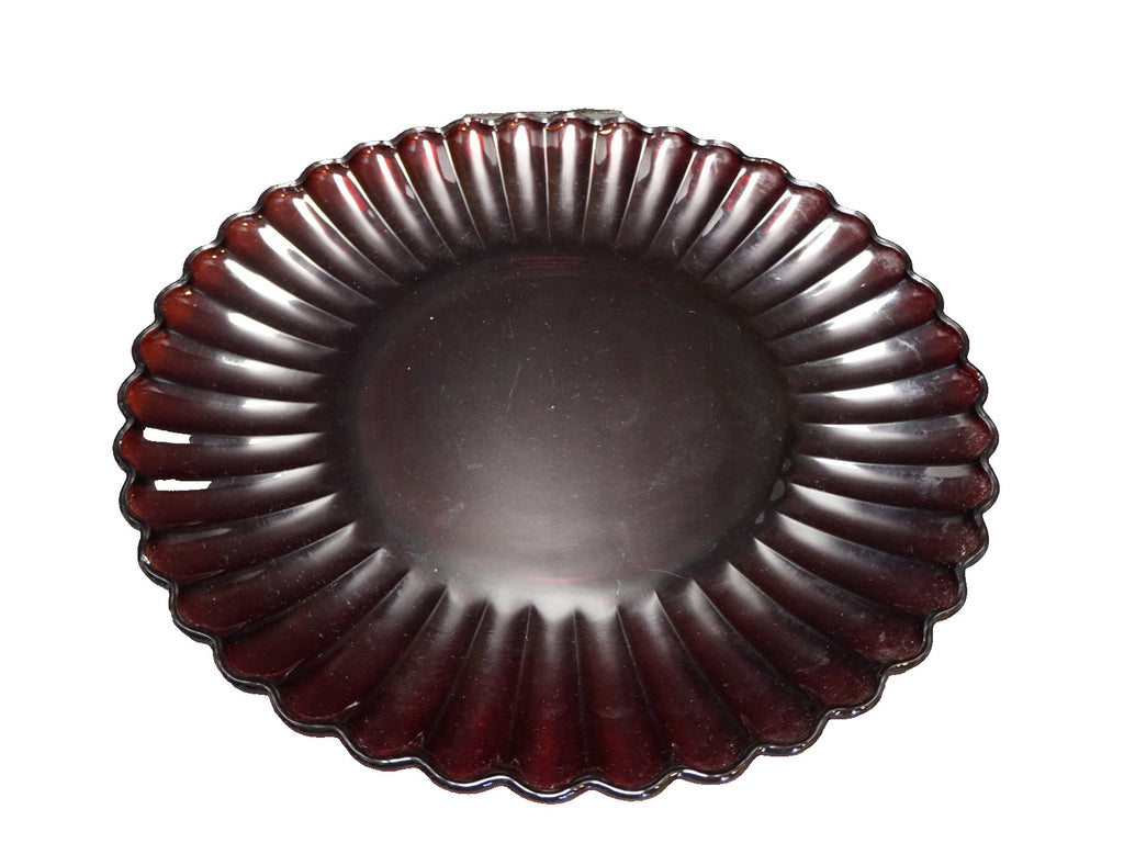 Anchor Hocking Royal Ruby Classic Rachel Torte Plate Round Platter 14 IN