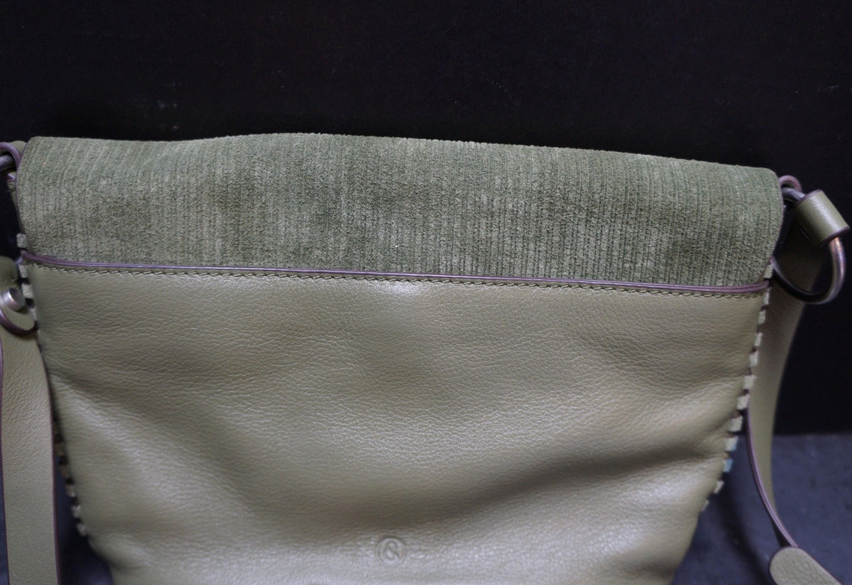 Treasure & Bond Avery Crossbody Purse Olive Green Leather