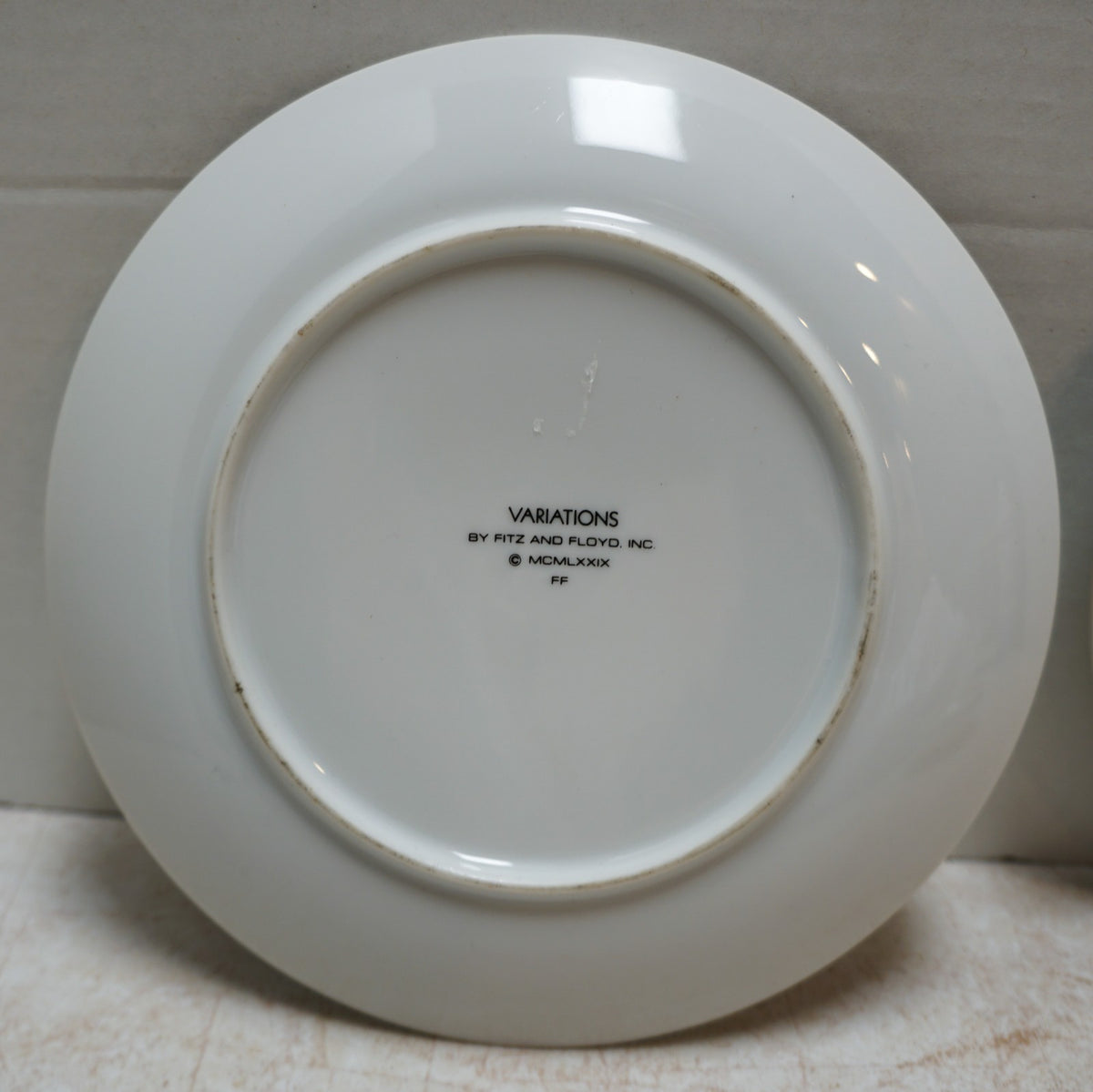 SOLD Fitz and Floyd Garden Herbs Salad Plates Pair Rosemary Parsley