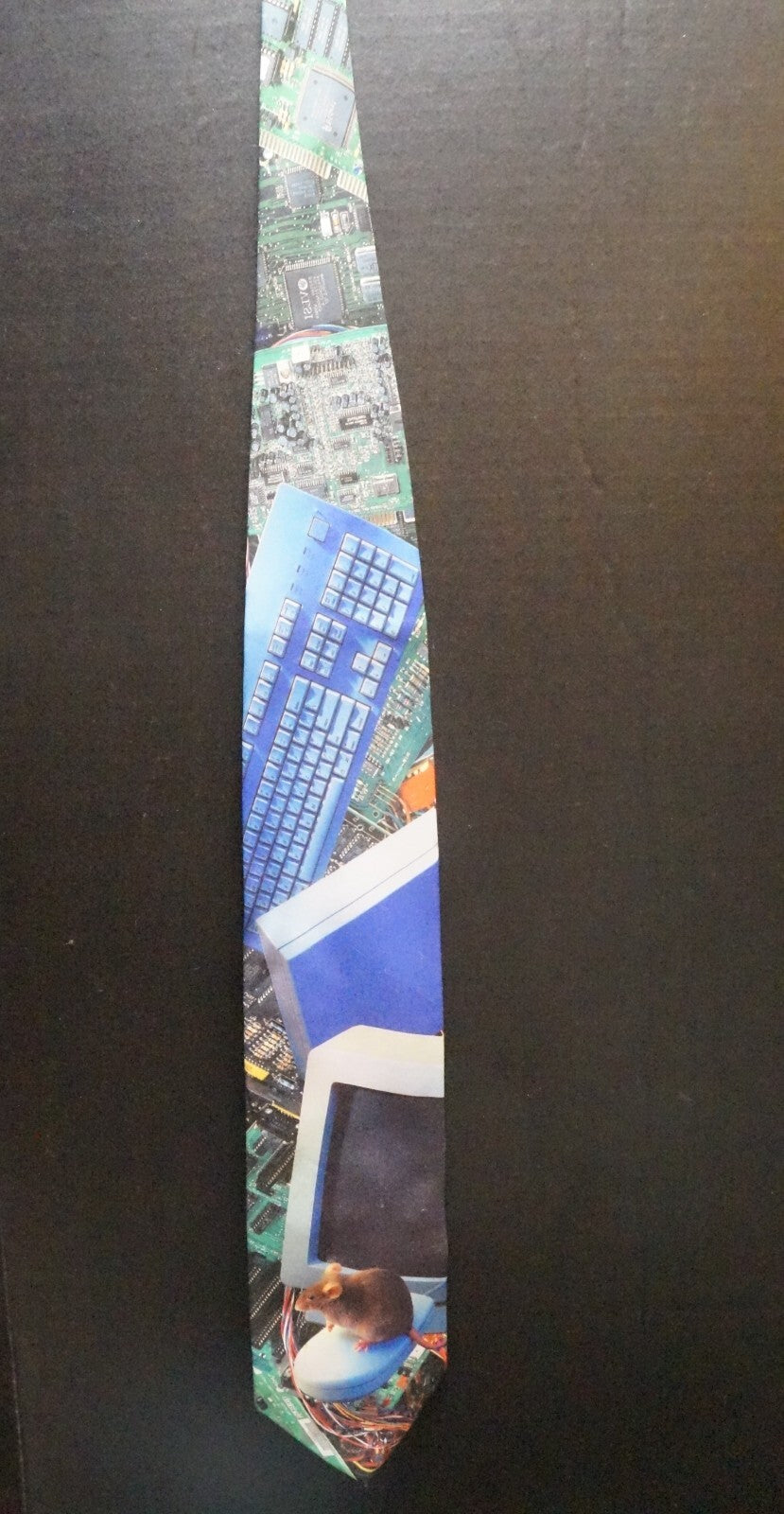 Ralph Marlin Computer Images Mouse Vintage Novelty Necktie