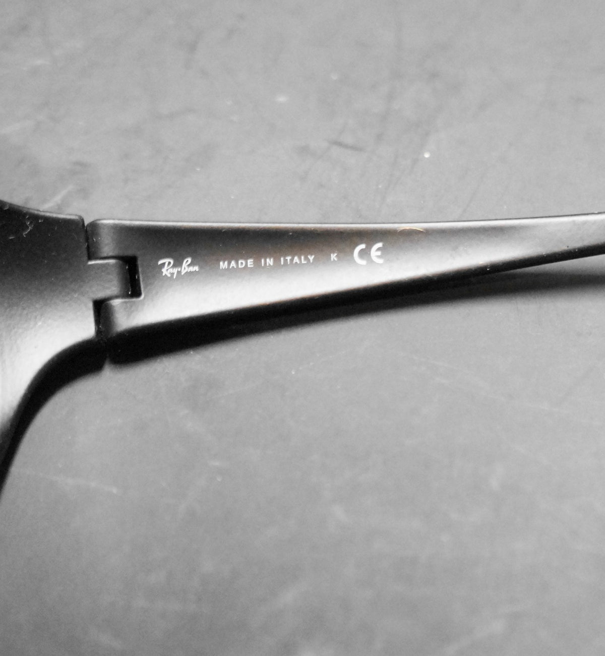 Ray-Ban Daddy-O Sunglasses Black Rubber Frames With Case Made in Italy