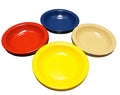 Dallas Ware Rimmed Soup Cereal Bowls Set of 12 Red Blue Beige Yellow Melamine