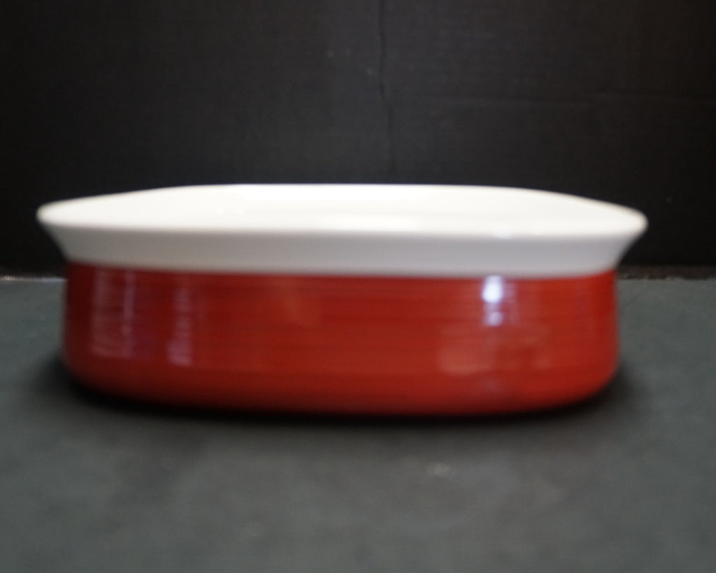 Corning Etch Brick Red 9" Square Baker No Lid
