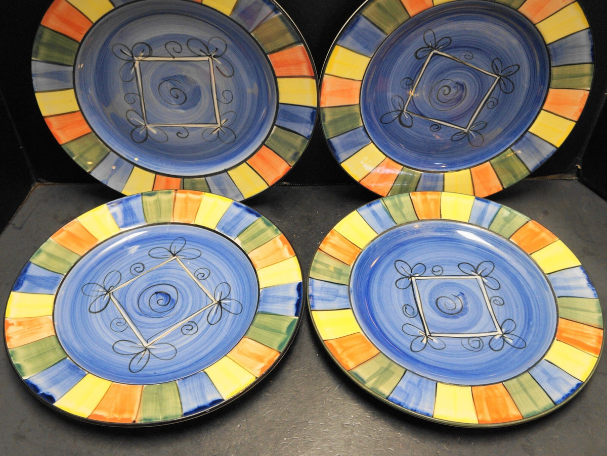 Tabletops Unlimited Bordato Dinner Plates Set of 4