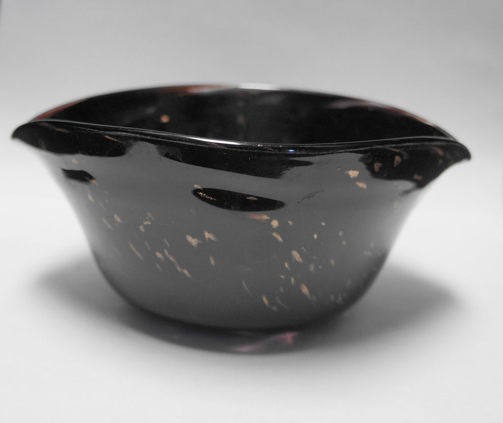 Purple Murano Art Glass Gravy Boat