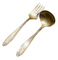 Lady Doris Silverplate Gravy Ladle Medium Cold Fork Pair