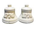 Vintage USA Pfaltzgraff YORKTOWN 1776 Liberty Bell Salt & Pepper Shakers