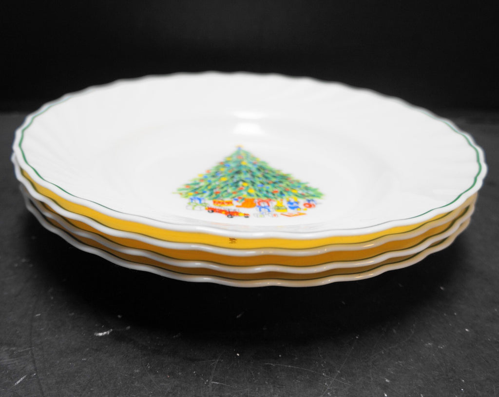 House of Salem Noel Porcelle Rimmed Soup Bowls Set of 4