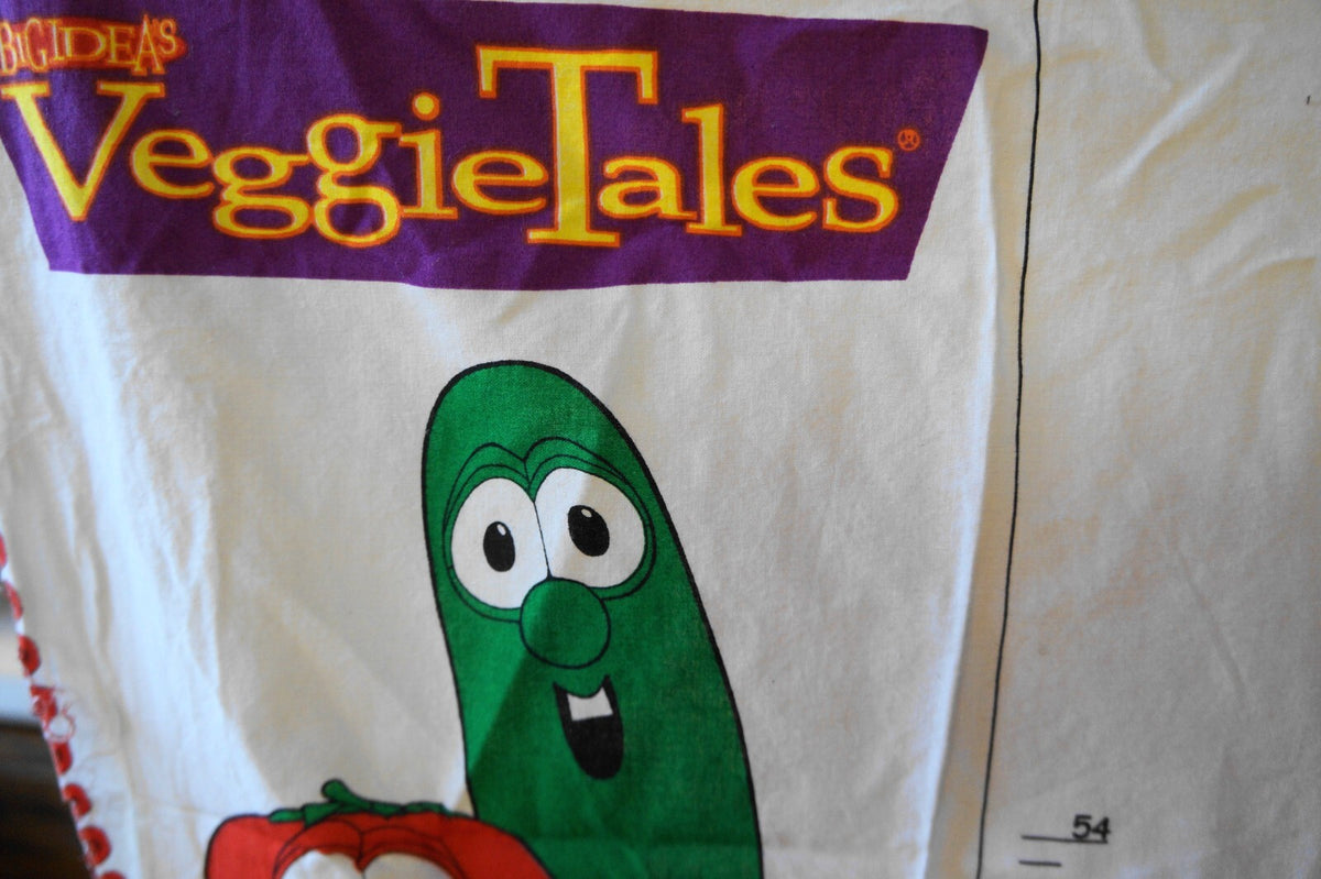 VeggieTales Growing Up WIth Bob and Larry Growth Chart Fabric Panel