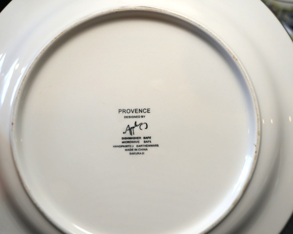 SOLD Provence by Sakura Dinner Plates Set of 4 French Coast 1990s