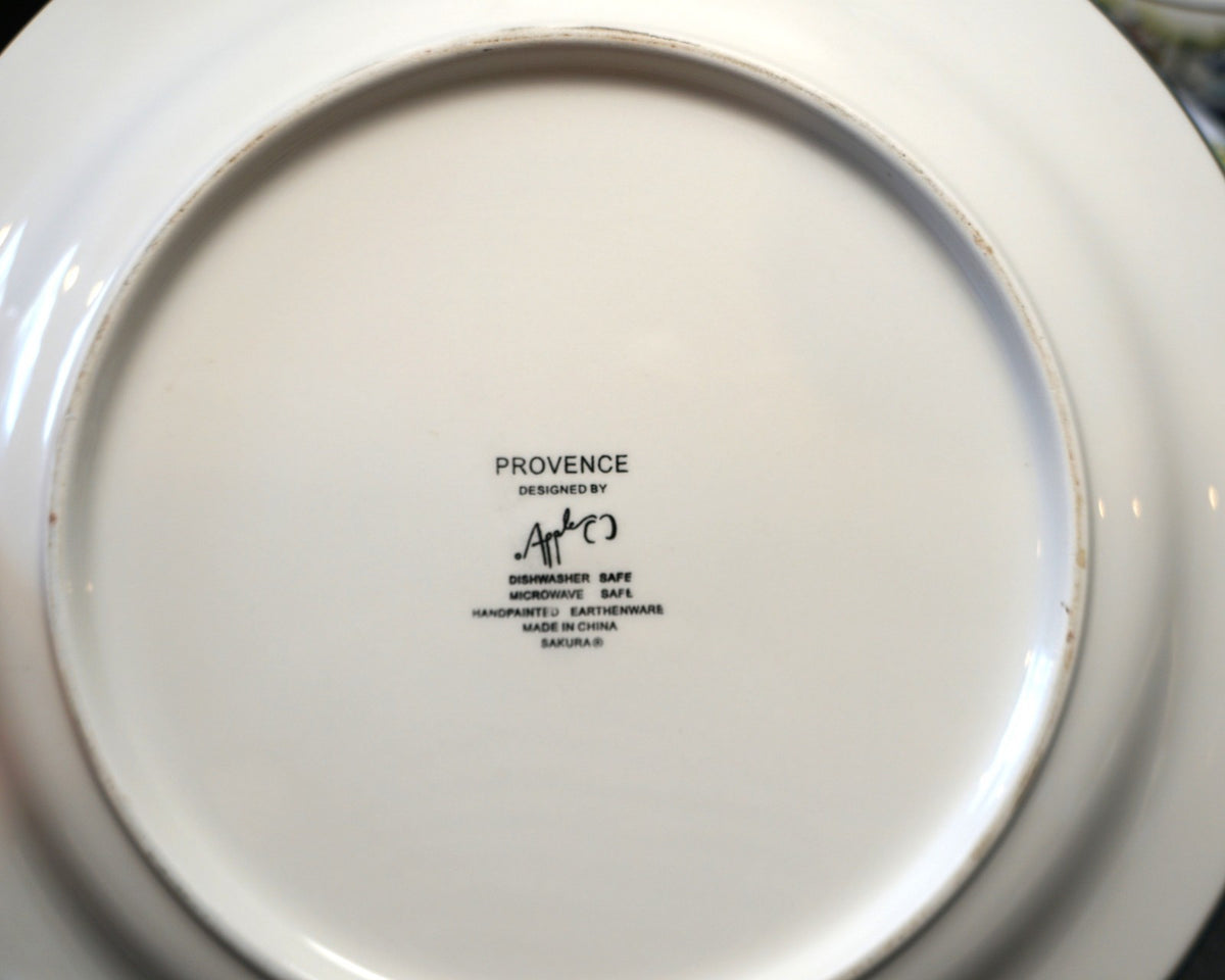 SOLD Provence by Sakura Dinner Plates Set of 4 French Coast 1990s