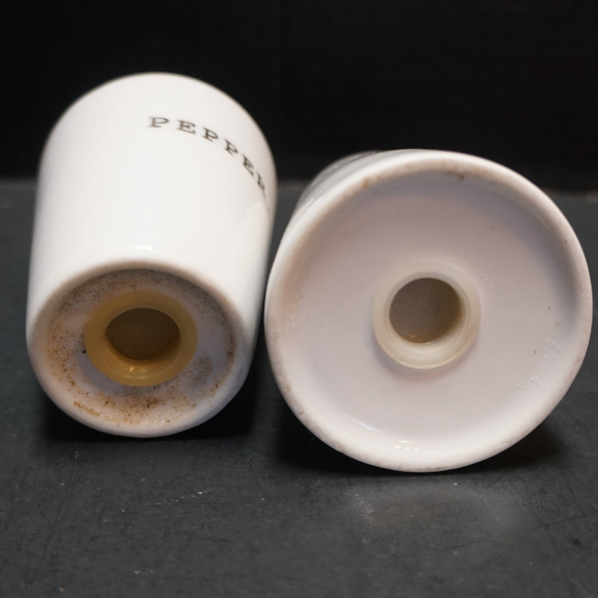 The Cellar Whiteware Words Salt Pepper Shakers Pair Macy's Exclusive Retired