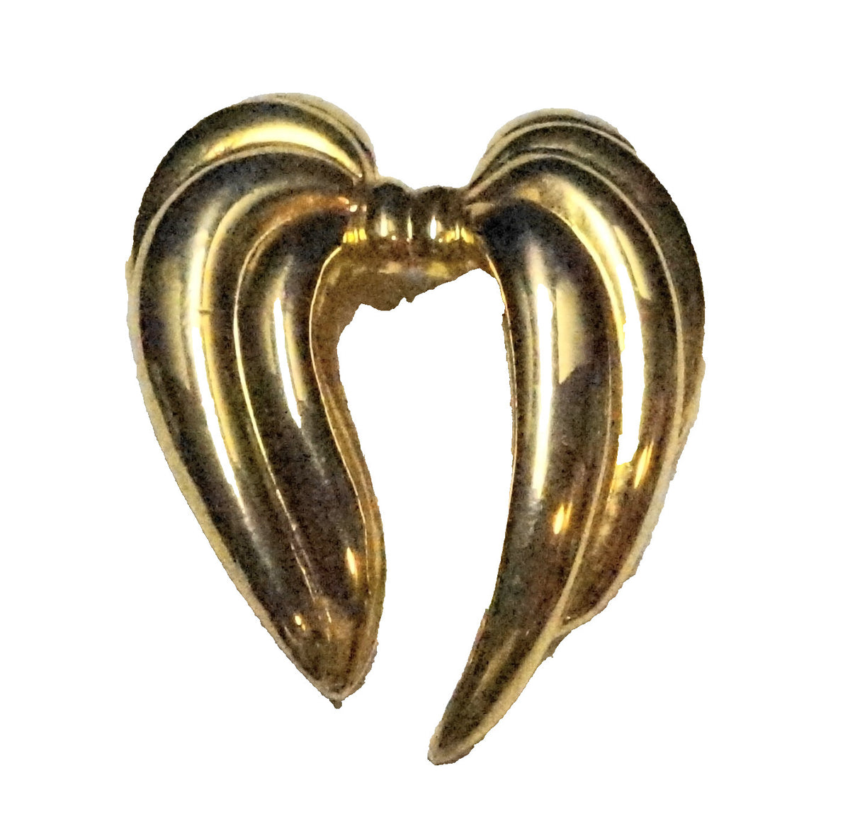 Gold Tone Bow Brooch Pin