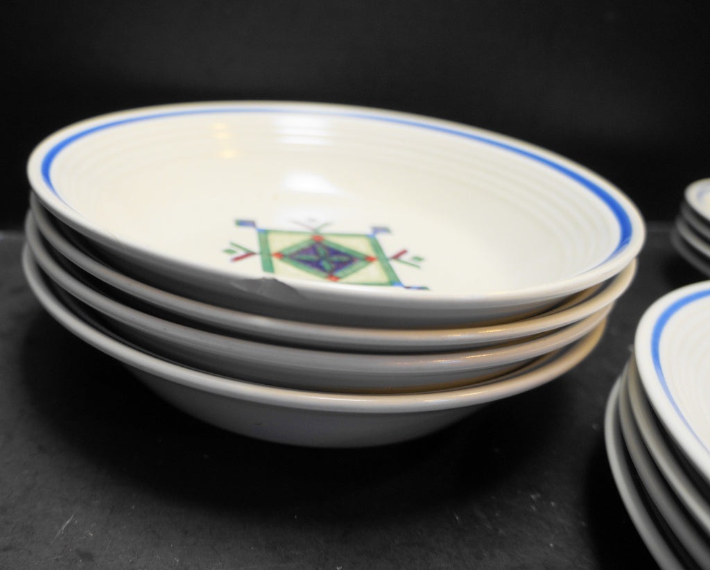 Studio Nova Catskills Salad Plates Soup Bowls Saucers 12 Pieces
