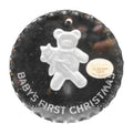 Gorham Crystal Baby's First Christmas Ornament West Germany