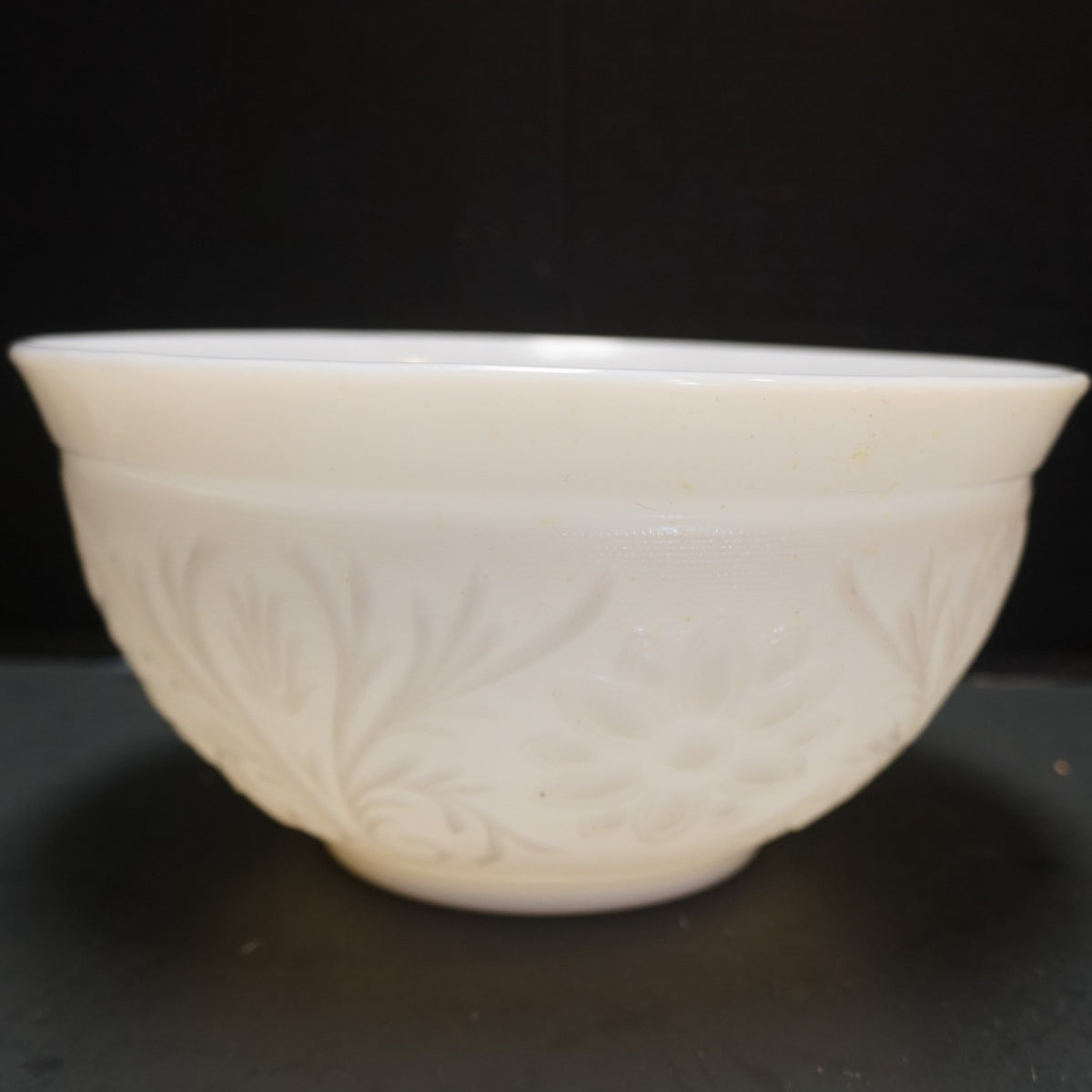Anchor Hocking White Milk Glass Sandwich Punch Bowl