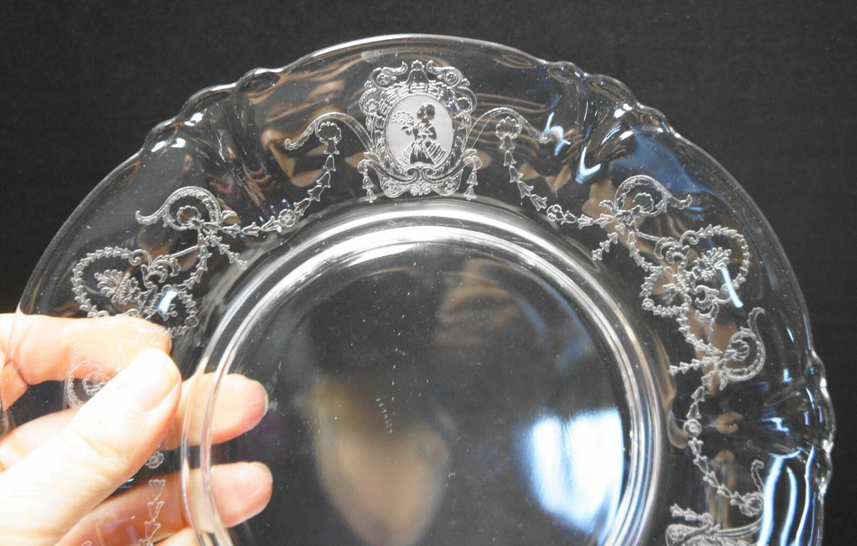 Heisey Minuet Colonial Times 8 1/4" Salad Plates Set of 6