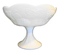 Indiana Glass Harvest Grape Milk Glass Large Compote