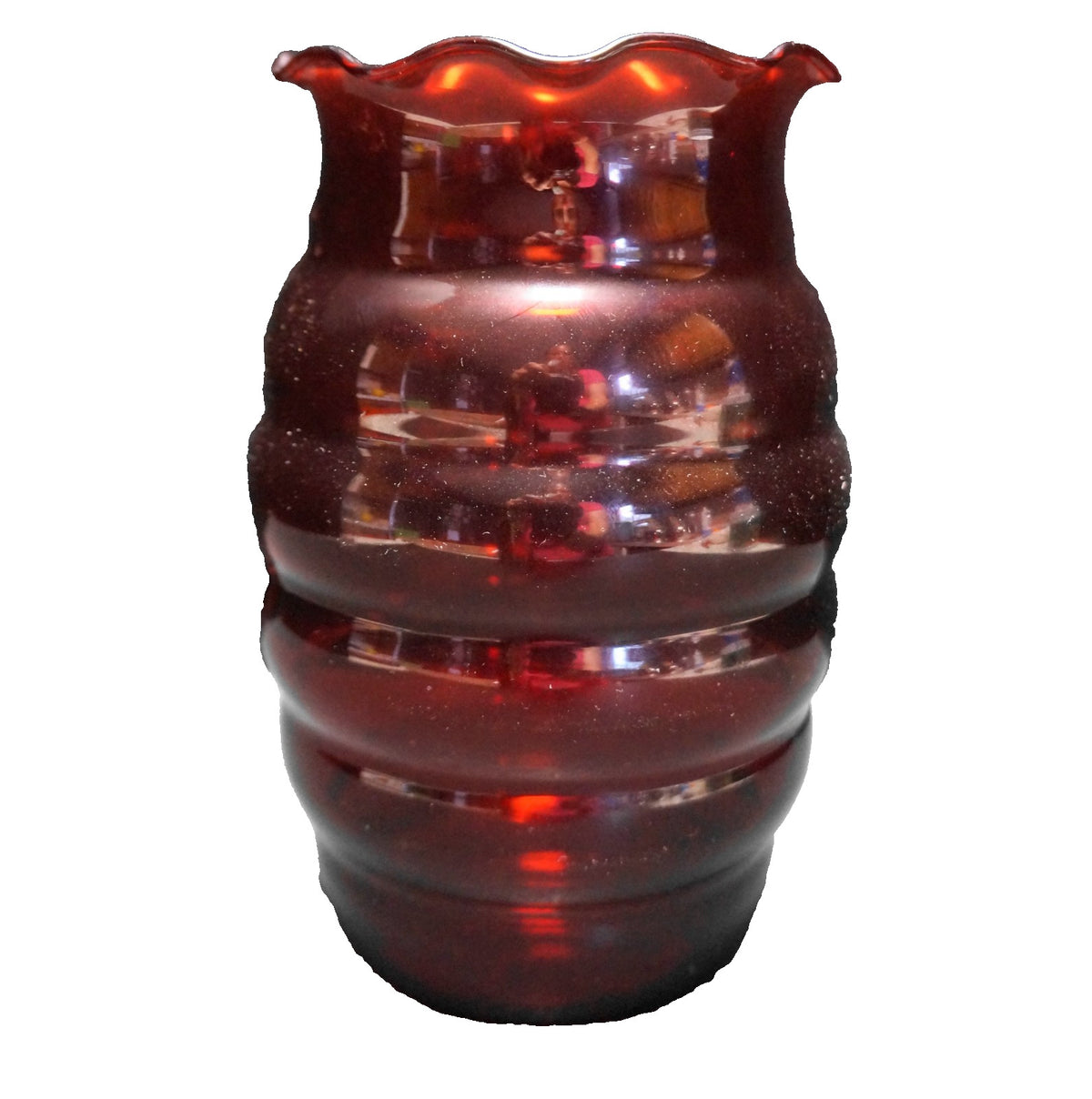 Anchor Hocking Royal Ruby Beehive Vase
