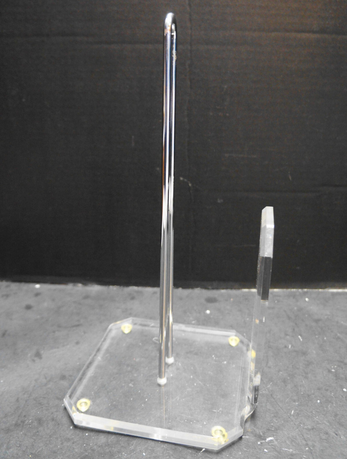 Clear Acrylic Lucite Paper Towel Stand Holder Made in Taiwan