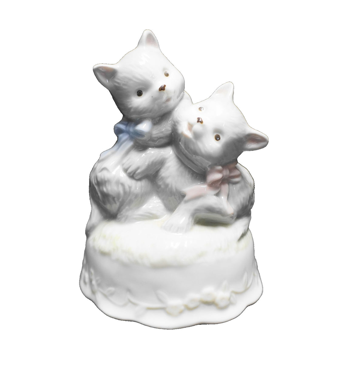 Precious Playmates Kittens Porcelain Music Box Heritage House