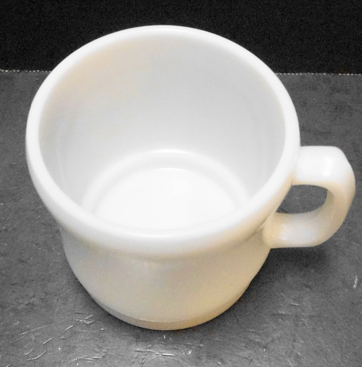 Hazel Atlas Platonite White Milk Glass Heavy Thick Mug