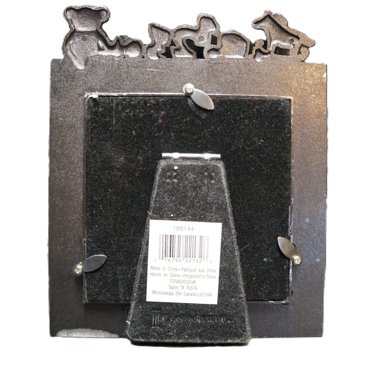 Connoisseur Pewter Baby Child Photo Frame Teddy 123 Rocking Horse 4 x 4