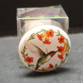 SOLD Nancy Kaestner Hummingbird Art Ceramic Decorative Wine Bottle Stopper Cape Shore