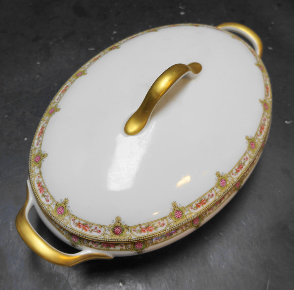 U.C. Limoges FB&CO France Oval Covered Vegetable Dish Casserole