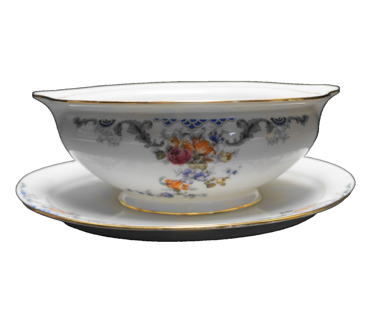 Royal Bayreuth Bavaria Franklin Gravy Boat Floral
