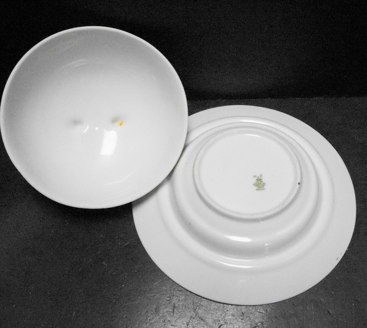 MZ Austria White Domed Cheese Butter Dish