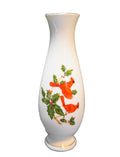 Lefton Red Cardinals Holly Winter Bud Vase