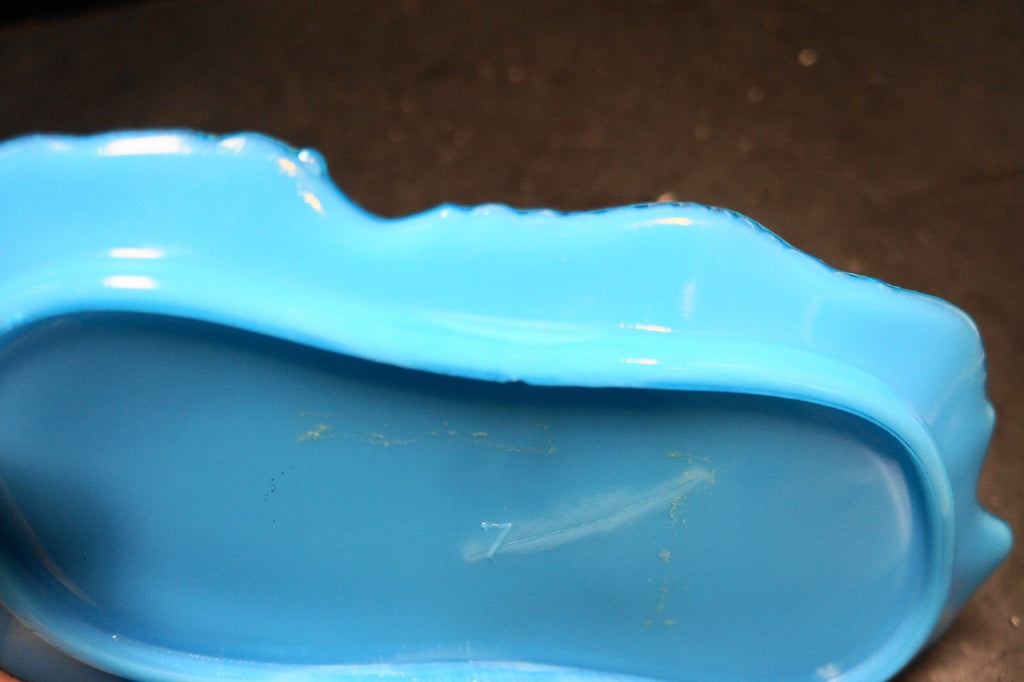 Dithridge EAPG Victorian Opaline Blue Milk Glass Dresser Vanity Tray