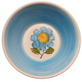 Rossini Sky Blue Flower Power 1970s Ironstone Serving Bowl