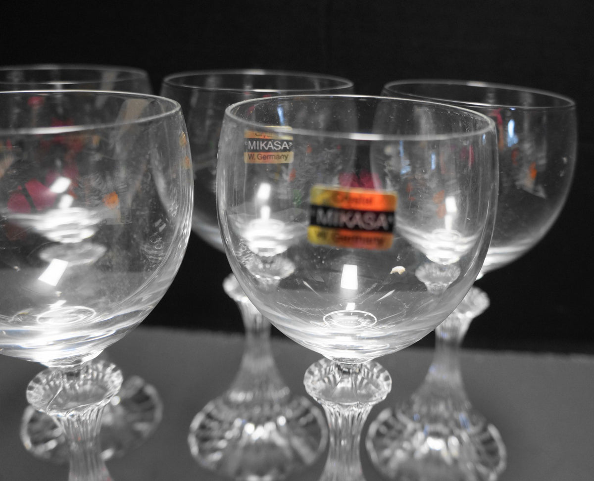 Mikasa The Ritz 6 1/2" Wine Glasses Set of 5