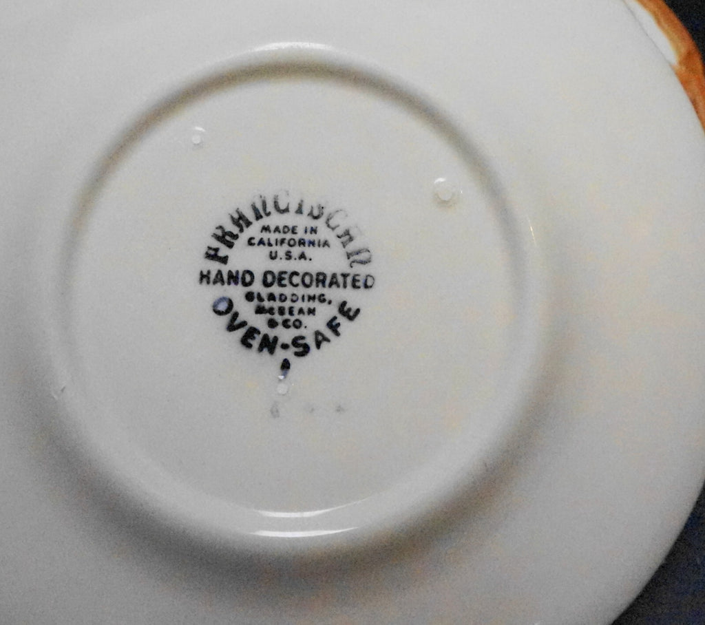 Franciscan Apple California USA Bread Plates Set of 3