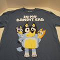 Bluey In My Bandit Era Graphic T-Shirt Mens Large Blue Cotton Short Sleeve Tee