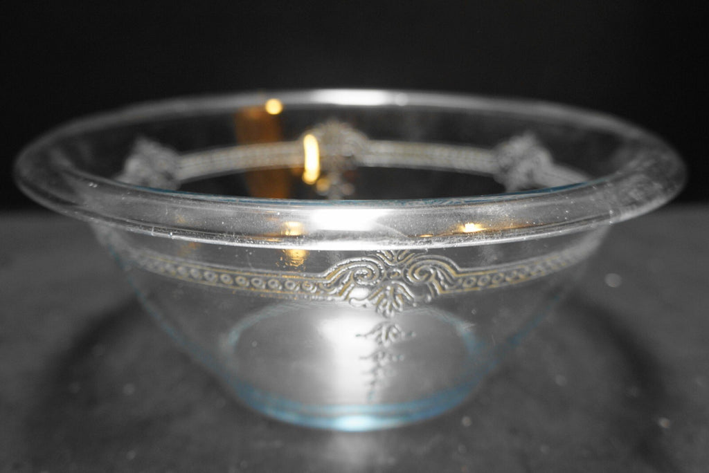 Fire King Philbe Sapphire Blue Mixing Bowl Rolled Rim 8 IN