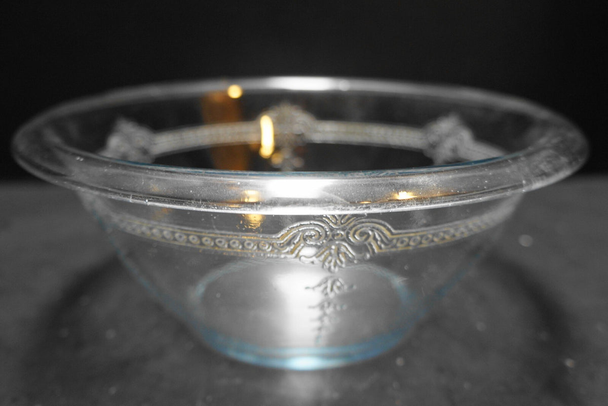 Fire King Philbe Sapphire Blue Mixing Bowl Rolled Rim 8 IN