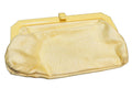 Vintage Blonde Straw Clutch Lucite Frame Hong Kong