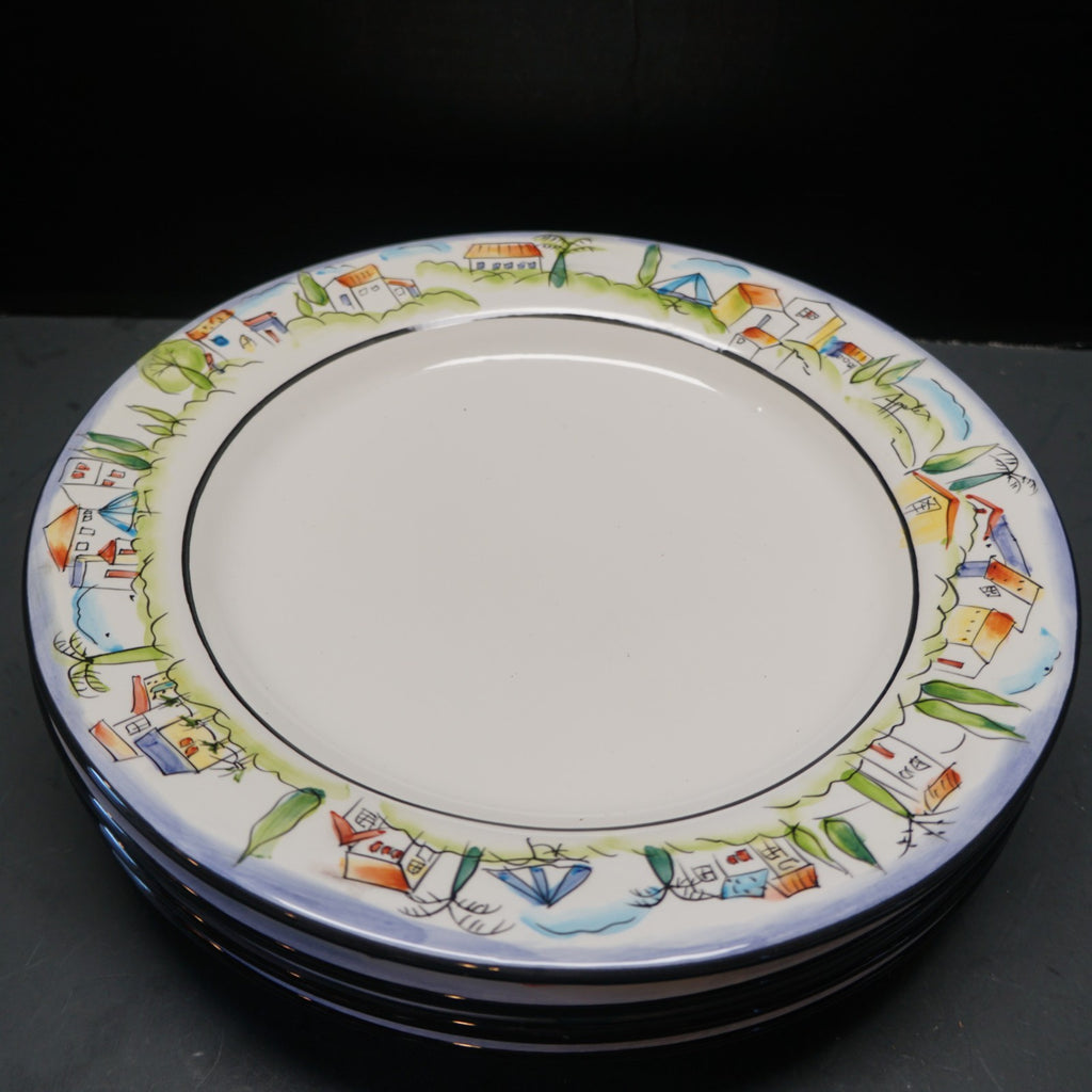 SOLD Provence by Sakura Dinner Plates Set of 4 French Coast 1990s
