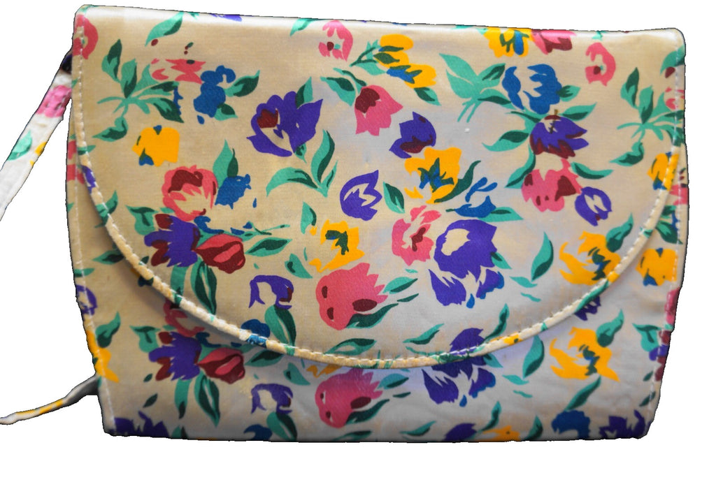 Cervelle Satin Floral Vintage Purse
