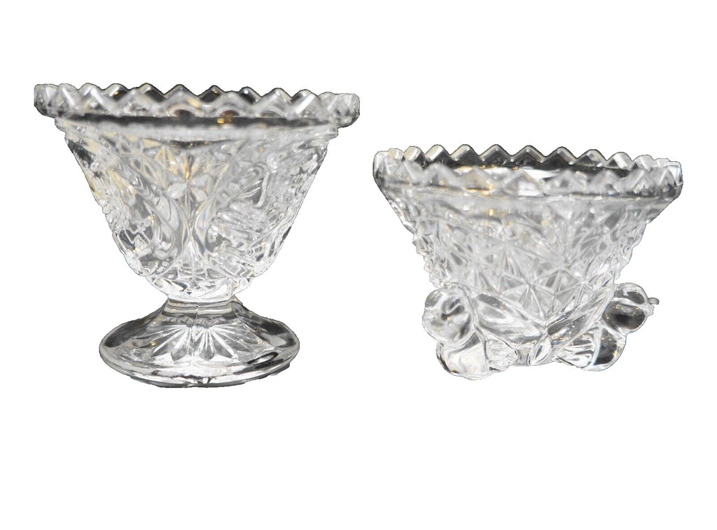Hofbauer The Byrdes Crystal Tiny Flared Footed Bowl & Candy Box Base