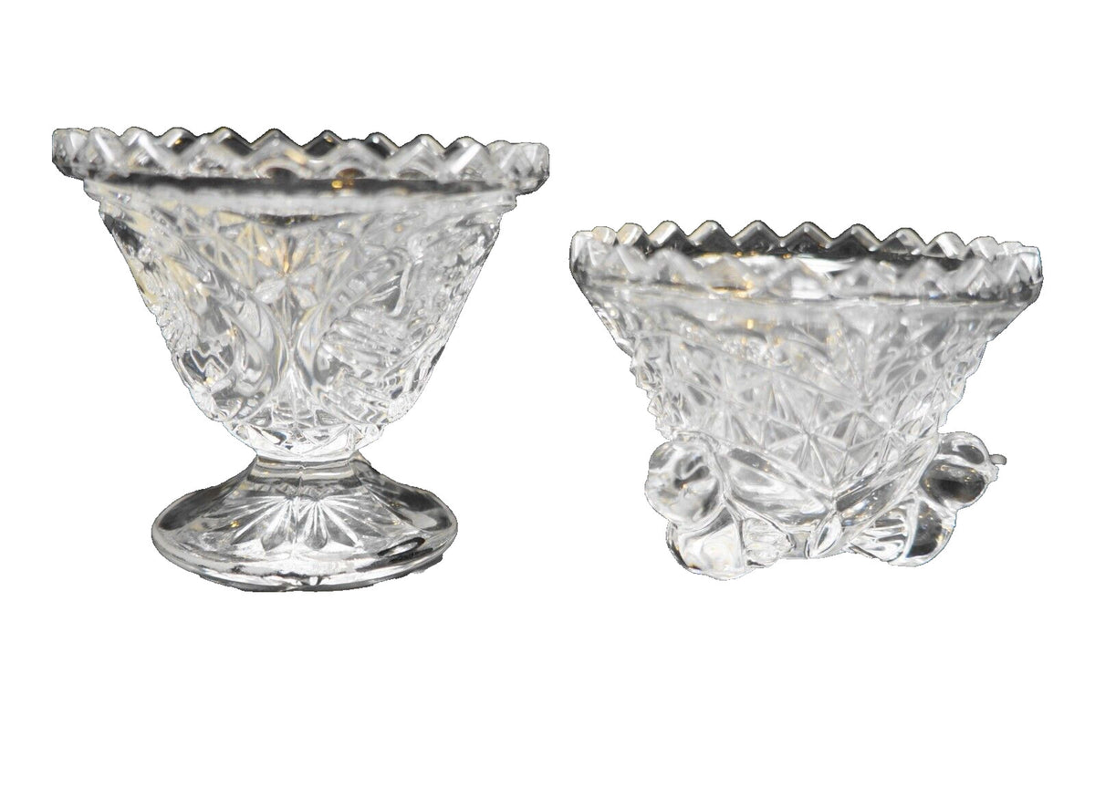 Hofbauer The Byrdes Crystal Tiny Flared Footed Bowl & Candy Box Base