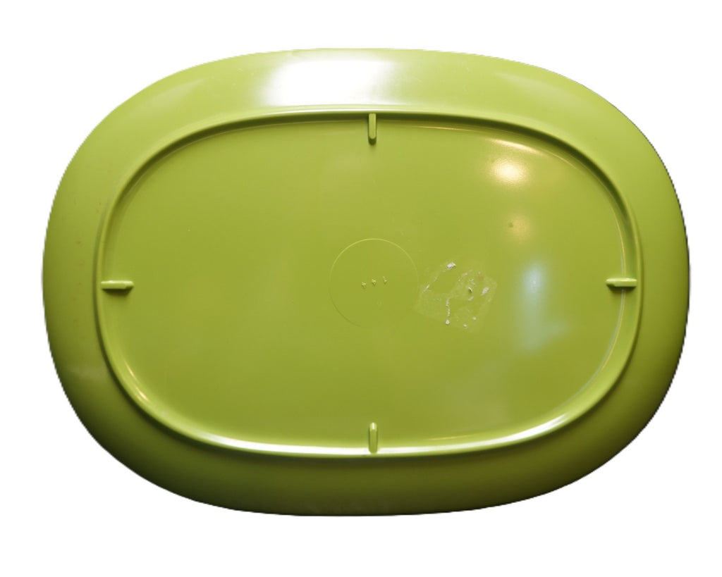 Texas Ware Thin Lime Green Rectangle Oval Bowl Platter