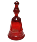 Viking Mt Vernon Ruby Red Glass Bell Diamond Hobnail Band