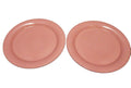 Nancy Calhoun Dark Rose Pink Solid Color Dinner Plates Pair