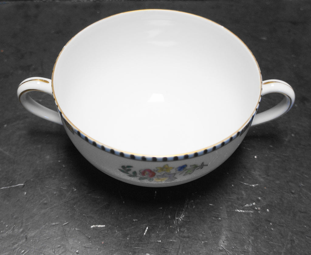 Noritake Sheridan Flat Bouillon Soup Cup Double Handle